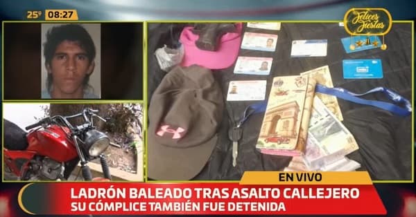 Detienen a pareja tras asalto con arma de juguete