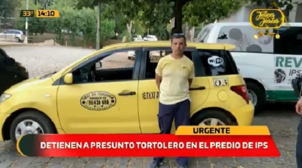 Detienen a “tortolero” en el estacionamiento del IPS