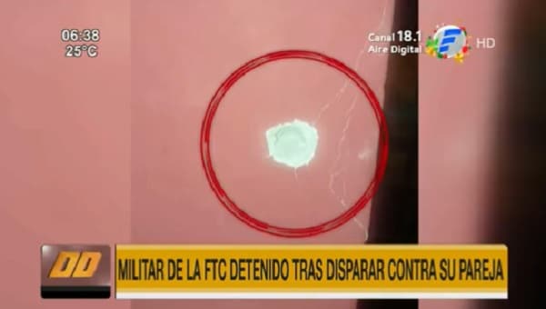 Detienen a militar de la FTC denunciado por disparar contra su esposa