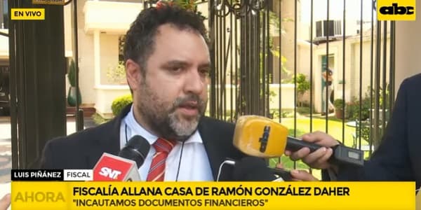 Allanamiento en casa de González Daher es por caso de cheques robados