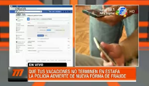 Policía alerta sobre estafas con reservas de alojamientos