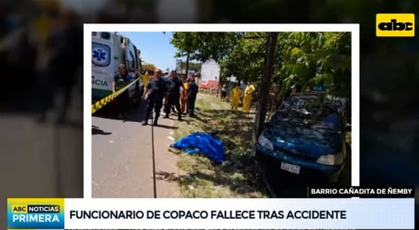 Funcionario de Copaco fallece tras caída ocasionada por accidente