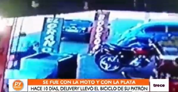 Lomitero sufre robo de motocicleta y dinero por parte de su delivery