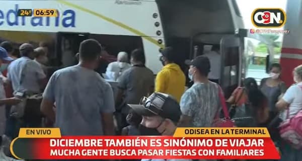 Reportan intenso flujo de pasajeros en la terminal de la capital