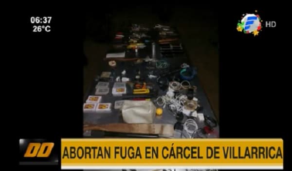 Abortan plan de fuga en la cárcel de Villarrica
