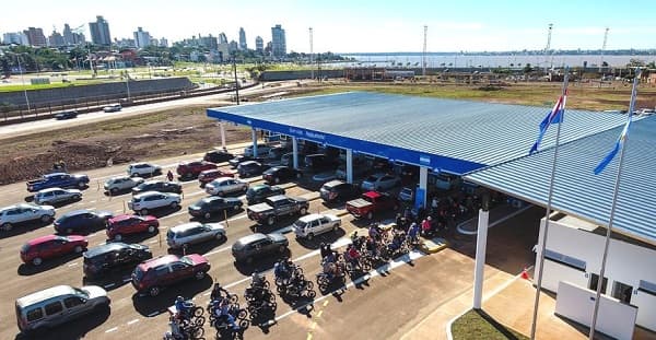 Levantan puesto de testeo argentino del puente San Roque González