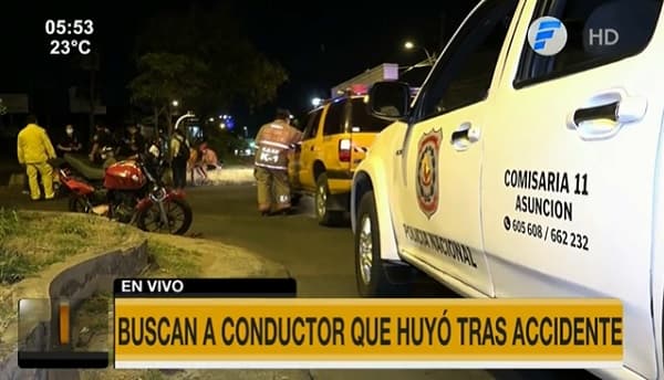 Conductor ocasiona accidente y es buscado por la policía
