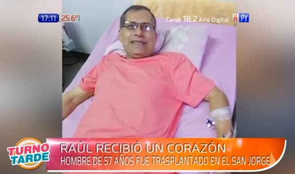 Hombre recibe nuevo corazón en el Hospital San Jorge