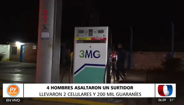Con armas largas delincuentes asaltan estación de servicios