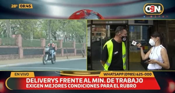 Trabajadores de delivery se manifiestan y piden mejores condiciones laborales
