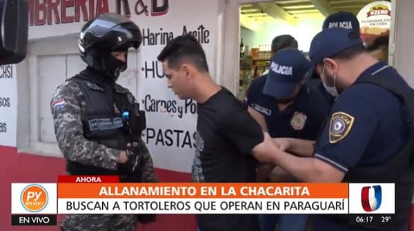 Detienen a “tortolero” en la Chacarita