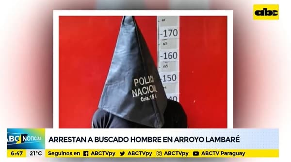 En arroyo Lambaré detienen a hombre con antecedentes