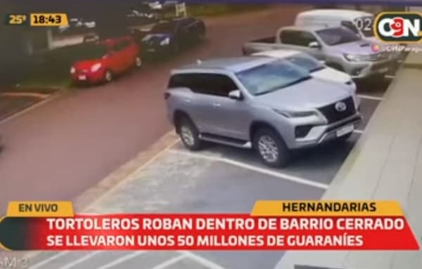 Tortoleros se llevan G. 20 millones mientras víctima almorzaba