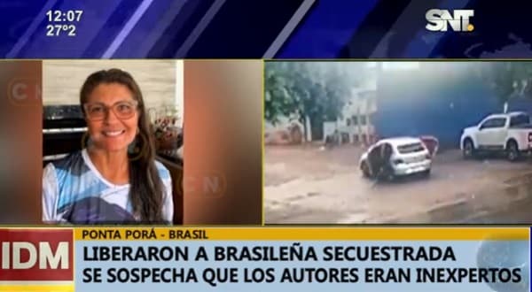 Liberan a brasileña secuestrada sin pago de rescate