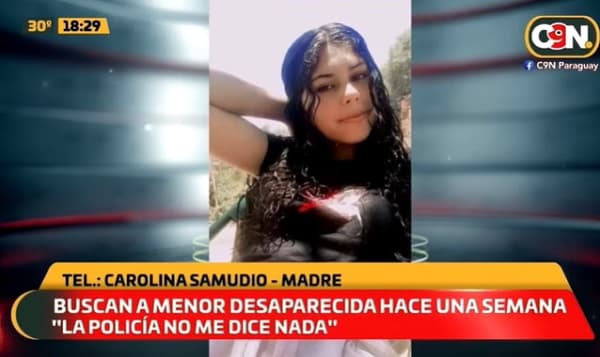 Madre denuncia la desaparición de su hija en Limpio