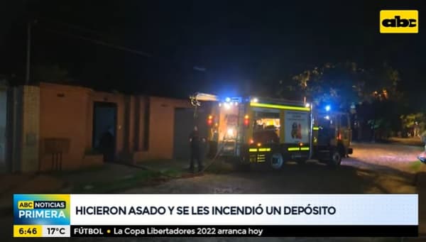 Asado familiar genera incendio