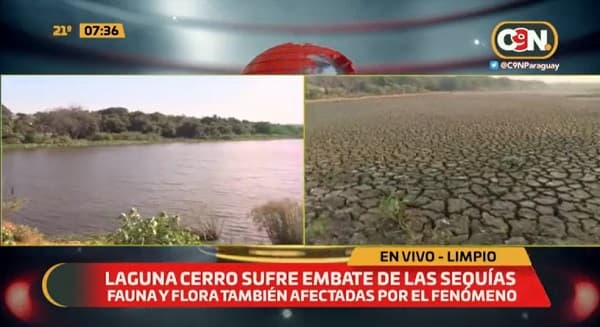 La Laguna Cerro se está secando y piden ayuda al Mades