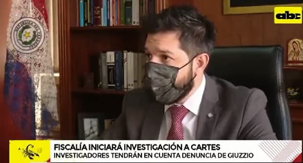 Fiscal confirma que solicitaron denuncias realizadas por Giuzzio