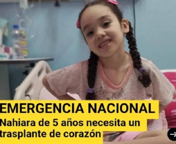 Niña está internada y aguarda trasplante de corazón