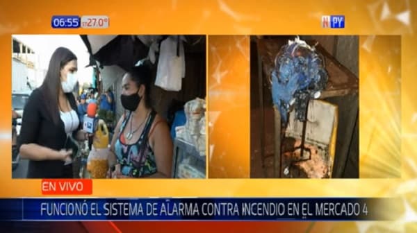 Controlan principio de incendio en casilla del Mercado 4