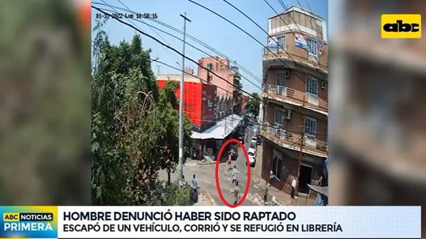 Exrecluso logra huir tras “rapto” en Asunción