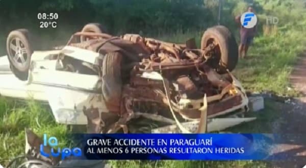 Reportan grave accidente en Paraguarí