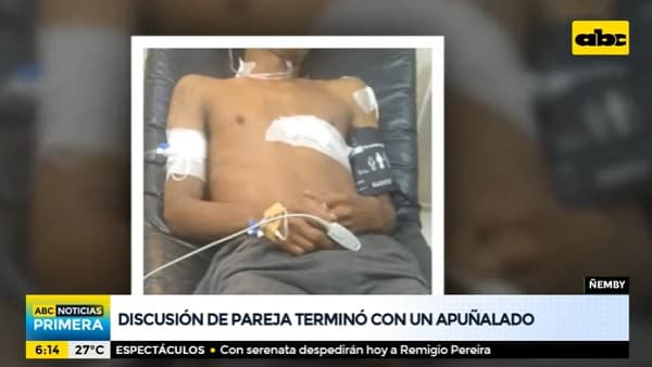 Discusión de pareja acaba con un apuñalado