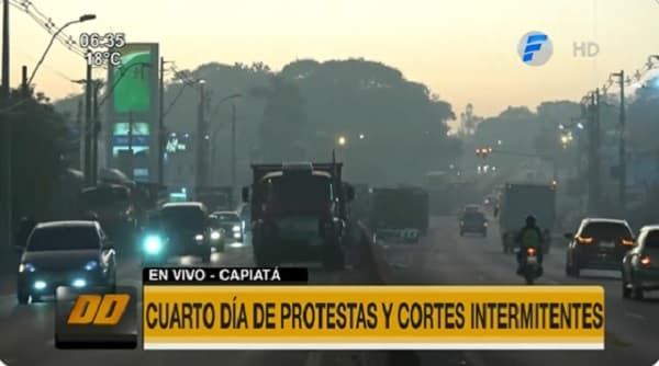 Cuarto día de protestas y cortes en la ruta PY02