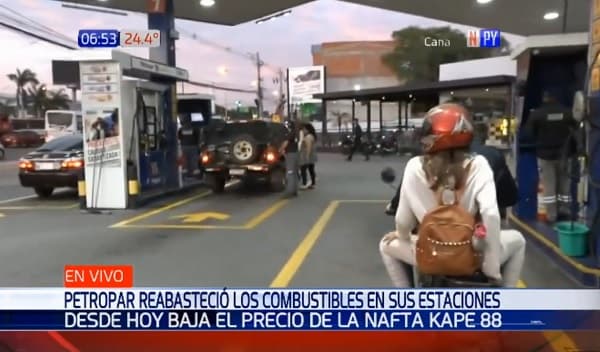 Reabastecen surtidores de Petropar