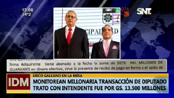 Erico Galeano vendió motel por más de G. 13.000 millones, revela informe