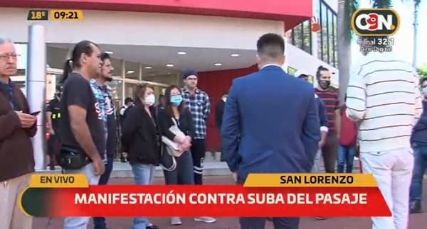 Sanlorenzanos piden veto al aumento de pasaje en buses internos