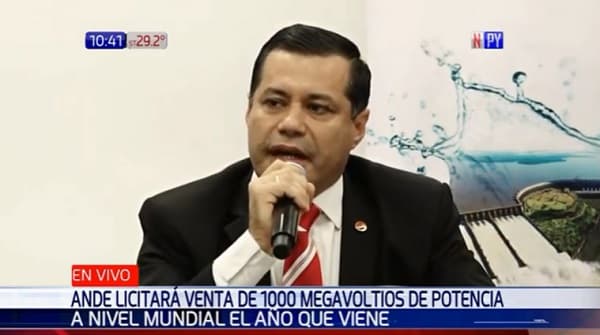 ANDE licitará de 1.000 megavatios a nivel mundial en 2023