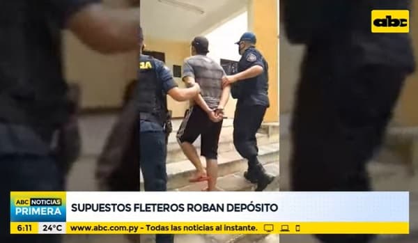 Detienen a dos hombres denunciados por intento de robo en depósito