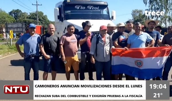 Camioneros deciden movilizarse desde el lunes, incluso con cierres de rutas 
