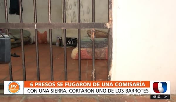 Filtran sierrita para escapar de comisaría cortando barrotes