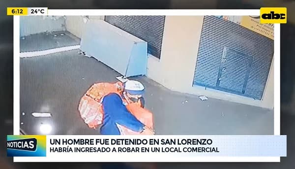 Detienen a sospechoso de robar productos de local de cosméticos