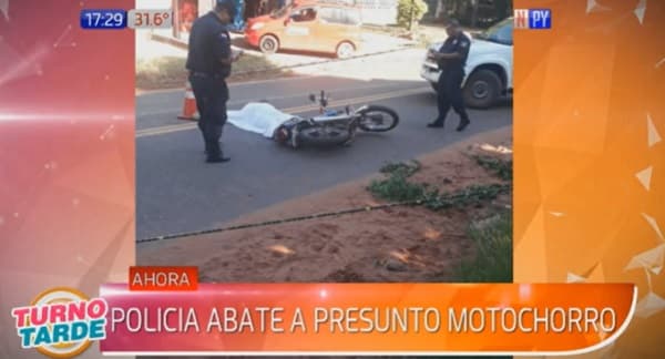 Reportan muerte de “motochorro” tras disparo de policía