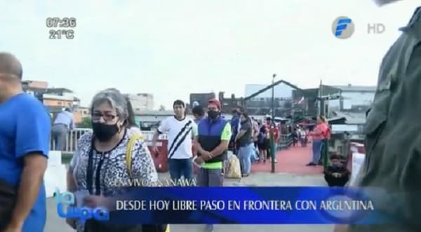 Largas filas ante reapertura de fronteras con Argentina
