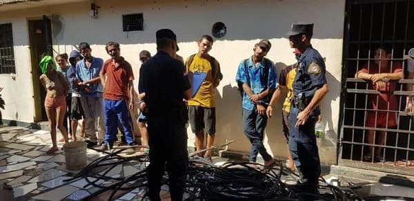 Imputan a 10 personas por robo de cables de Copaco en Luque
