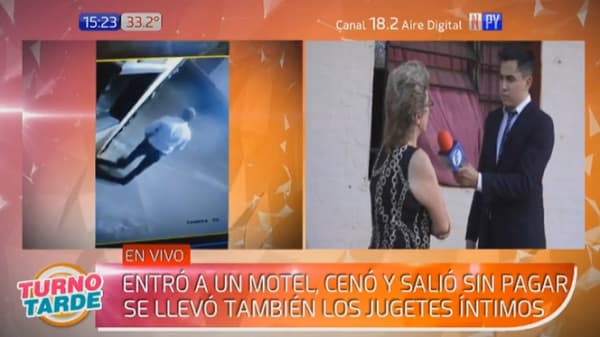 Hombre escapa de motel sin pagar y hasta roba juguetes