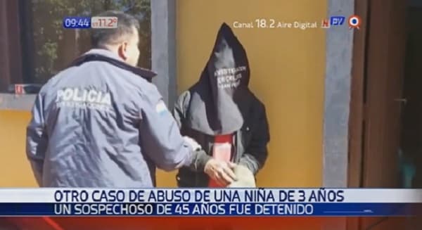 Detienen a sospechoso de abusar de su sobrina de tres años