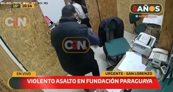 Delincuentes se alzan con G. 30 millones en asalto a Fundación Paraguaya