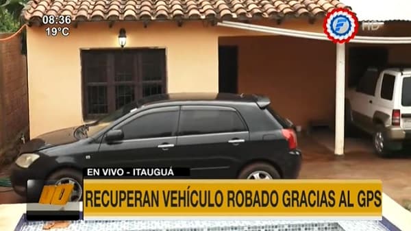 Recuperan auto robado gracias a sistema GPS