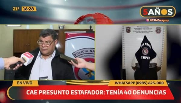 Detienen a hombre con al menos 40 denuncias por estafa