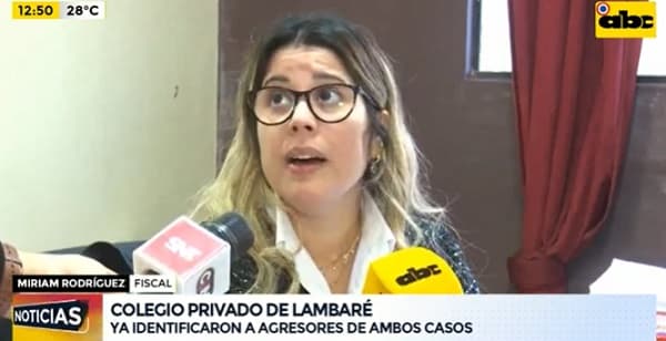 Fiscalía identifica a los cuatro agresores en casos de abuso en colegio de Lambaré