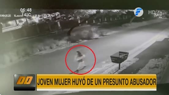 Habla joven captada huyendo de “abusador”