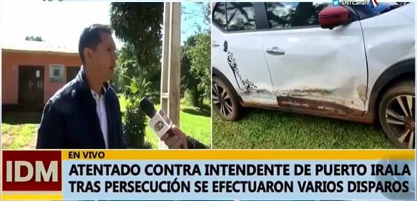 Intendente que se volvió colorado sufre atentado