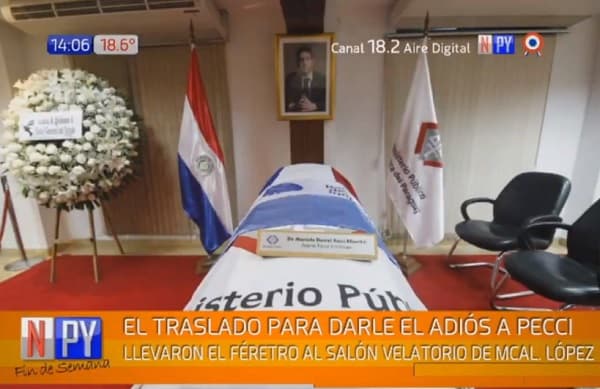 Velan restos de Pecci y el domingo se hará el sepelio 