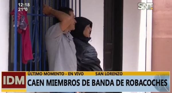 Detienen a tres sospechosos de robar vehículos en San Lorenzo