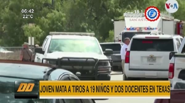 Masacre escolar en Texas deja 22 muertos